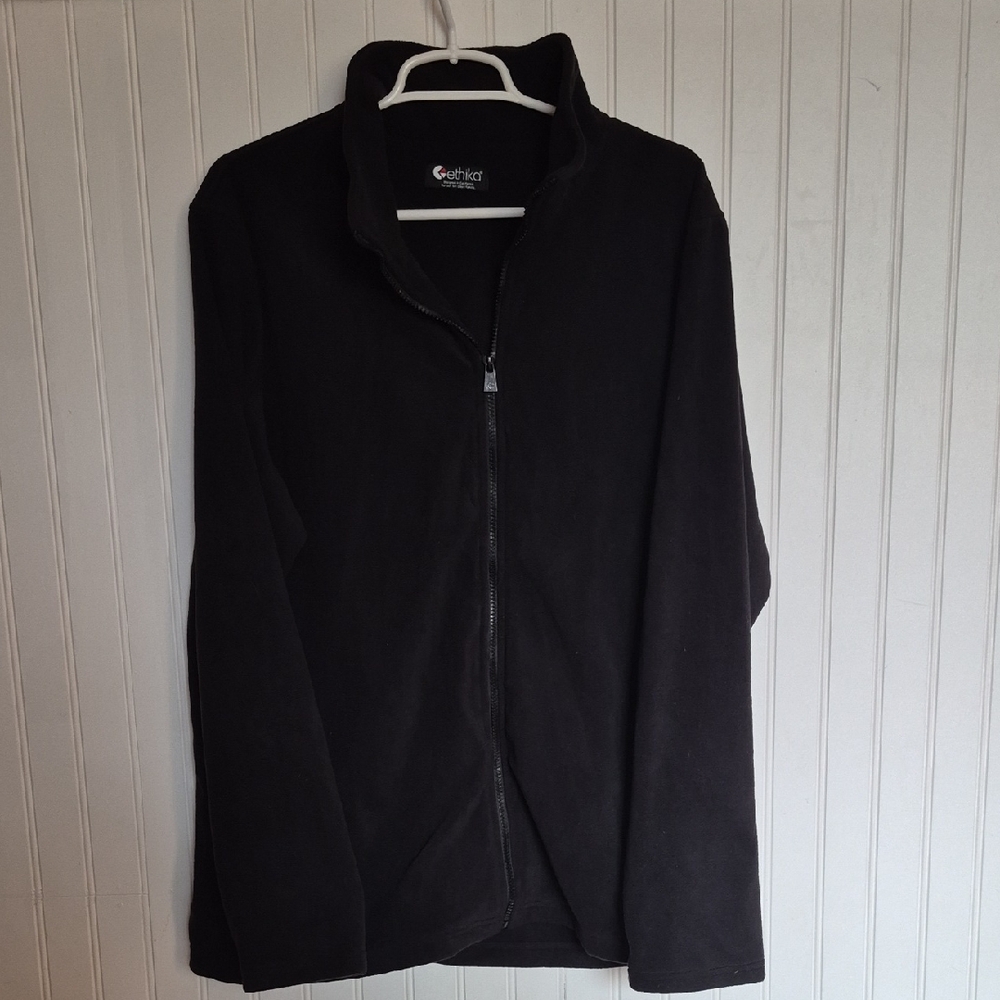 Ethika Black Zip-up Fleece, 2XL